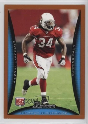 2008 Bowman Orange /250 Tim Hightower Timothy Hightower #159 Rookie RC - Image 1 of 2