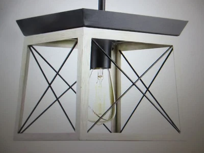 Progress Briarwood Collection 1-Light Bleached Oak Kitchen Coastal Mini-Pendant - Image 1 of 4