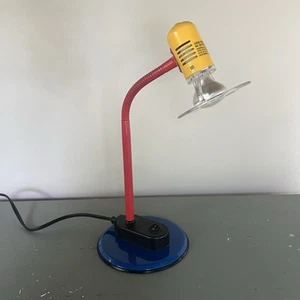 Post Modern Memphis Group Lamp Pop Art Primary Red Yellow Blue Desk Accent - Picture 1 of 8