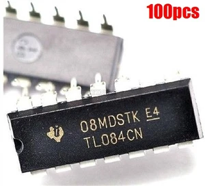 100Pcs TL084CN TL084 DIP-14 Op Amp Quad Jfet-Input Ic New st - Picture 1 of 2