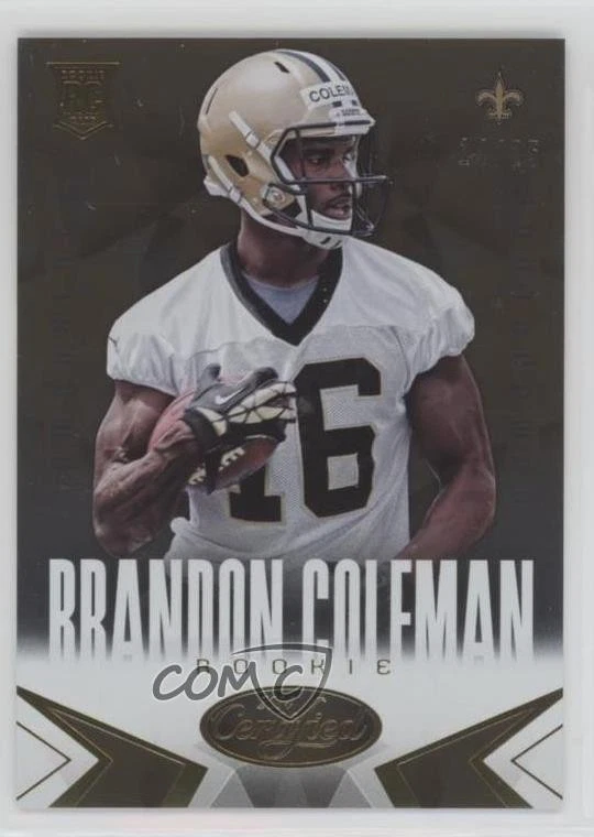 2014 Certified Gold /25 Brandon Coleman #105 Rookie RC - Image 1 of 2
