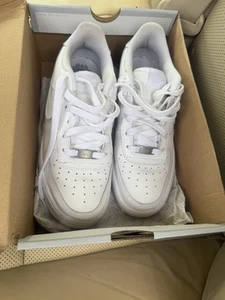 Nike Unisex Kids Air Force 1 Low 314192-117White Casual Shoes Sneakers Size 8 - Bild 1 von 11