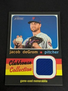 2020 Topps Heritage High Number - Clubhouse Collection Relics Jacob DeGrom 🔥 - Picture 1 of 2