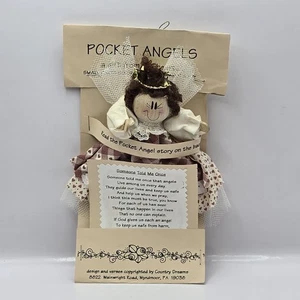 Handcrafted Country Dreams Psalm 91 Pocket Angel by Debra Quaco Wyndmoor PA - Picture 1 of 17