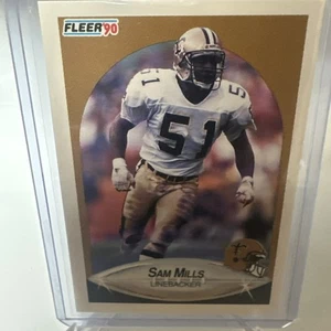 1990 Fleer #194 Sam Mills - Picture 1 of 12