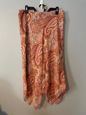 Heart Soul Pink Paisley Skirt size XL Beautiful RARE skirt - Image 1 of 4