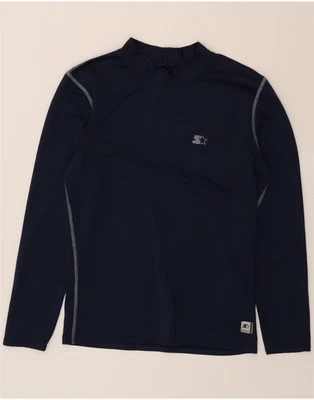STARTER Womens Top Long Sleeve UK 14 Medium Navy Blue Polyester DW33 — 第 1/3 张图片