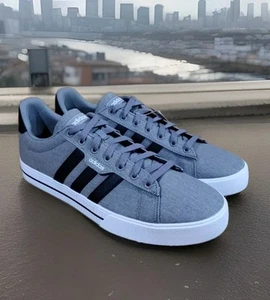 Adidas Men's Daily 3.0 Skateboarding Low Top Sneakers Size 12 Dove Grey FW3270 - Picture 1 of 13