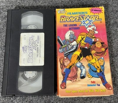 BraveStarr Walk A Mile VHS 1987 Just For Kids Mini Features Filmation Rare Film - Image 1 of 4