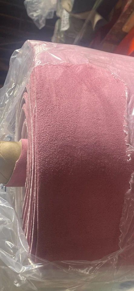 58" Ancho Rosa Gamuza Respaldo de Espuma Automotriz Tapicería Techo VENDIDO POR YARDA Foto 1 de 1