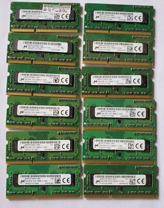 12x Lot 4GB Micron PC3L-12800S SoDIMM DDR3-1600Hz Notebook Mini PC Memory RAM - Picture 1 of 1