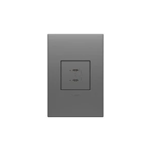 Legrand adorne Ultra-Fast Plus Power Delivery USB Type-C/C Outlet (with Match... - Picture 1 of 4