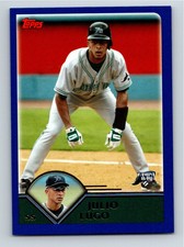 2003 Topps Traded & Rookies Julio Lugo Tampa Bay Devil Rays #T94