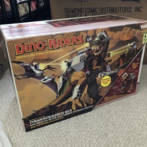 Dino Riders Tyrannosaurus Rex Tyco BRAND NEW FACTORY SEALED w/ Receipt! RARE HTF Cover