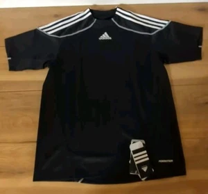 Adidas Shirt Youth XL Black Crew Neck Short Sleeve Soccer Gym Clima365 Formotion - Picture 1 of 5