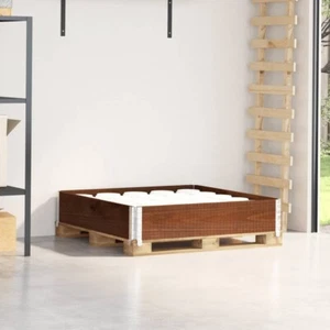 vidaXL Pallet Collar Brown 100x100 cm Solid Wood Pine - Picture 1 of 8