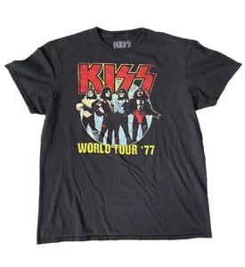 Kiss World Tour 77 Graphic T-Short Reproduction Adult Size Large - Picture 1 of 4