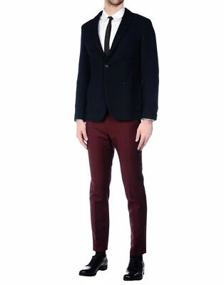 TONELLO Wool Blazer Jacket Size 50 Partly Lined Textured Knit Made in Italy $440 - Image 1 of 4