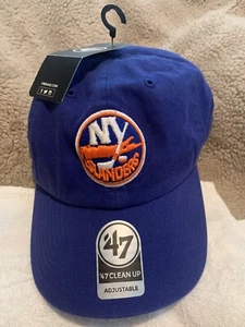 NEW York Islanders NHL '47 Clean Up Blue Dad Hat Cap Adult Adjustable Back - Picture 1 of 7