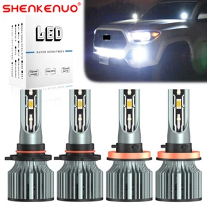 For Dodge Charger 2011-2014 Combo 9005+H11 LED Headlights Bulbs High Low Beam Q8 - Picture 1 of 13