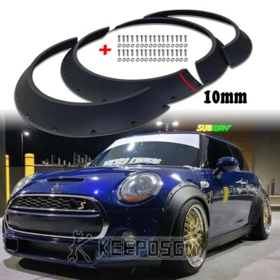 4x For MINI COOPER S 4" CONCAVE Fender Flares Widebody Bolt-On Wheel Arches Kit - Image 1 of 4