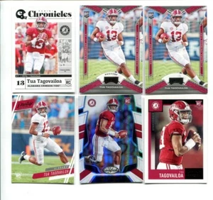 Lot of (6) 2020 Tua Tagovailoa Collegiate Base Rookie Lot Alabama 🏈 RC - Bild 1 von 1