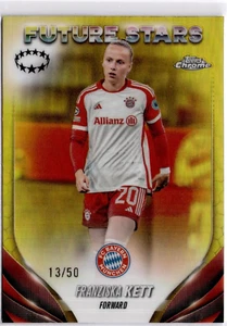 Franziska Kett 2023-24 Topps cromo refractor dorado para mujer #56 Bayern #13/50 - Imagen 1 de 2