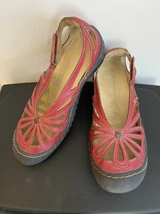 JSport by Jambu Marigold Womens Red Vegan Walking Sandals Sz US 8 M - Picture 1 of 6