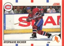 1990-91 Score Canadian Stephane Richer Montreal Canadiens #75