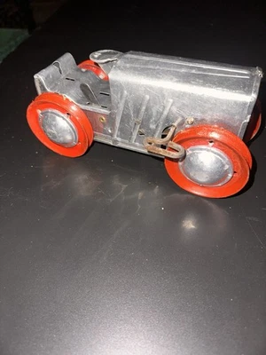 Tractor de cuerda Louis Marx vintage con llave funciona aluminio Foto 1 de 4
