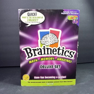 BRAINETICS DELUXE SET  Complete Math Memory Amazing VERY GOOD - Imagem 1 de 4