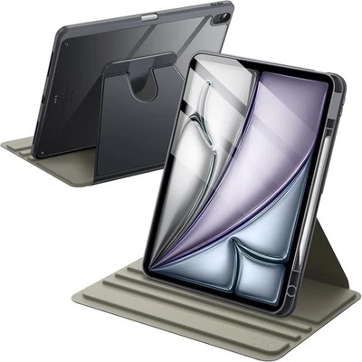 JETech Rotating Case for iPad Air 13-Inch M3/M2 (2025/2024) with Space Gray  - Image 1 of 4