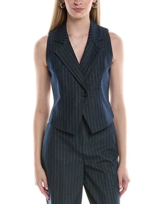 Kenneth Cole Fitted Vest Women's Blue Xs - Image 1 of 3