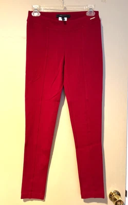 Leggings ajustados BCBG MAXAZRIA rojo borgoña talla XS Foto 1 de 4