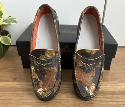 Женские мокасины SEBAGO Artisan Collection камуфляжные кожаные размер 8 - Изображение 1 из 4
