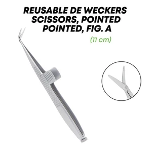De Weckers ophthalmic scissors Stainless Steel Ophthalmic Instrument - Picture 1 of 5