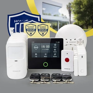 HOMSECUR Funk WLAN 4G 2G LCD Einbruchmelde Alarmanlage mit Panikknopf - Picture 1 of 11