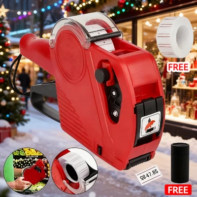 Máquina de marcado de pistola de etiquetas de precio de 8 dígitos MX-5500 con rodillo de tinta de etiquetas adhesivas Foto 1 de 4