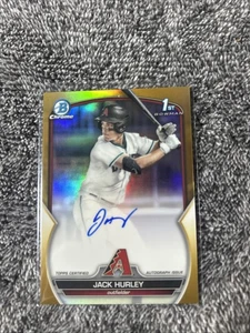 Jack Hurley 2023 Bowman Chrome Gold Refractor Rookie Autograph #/50 - Bild 1 von 4