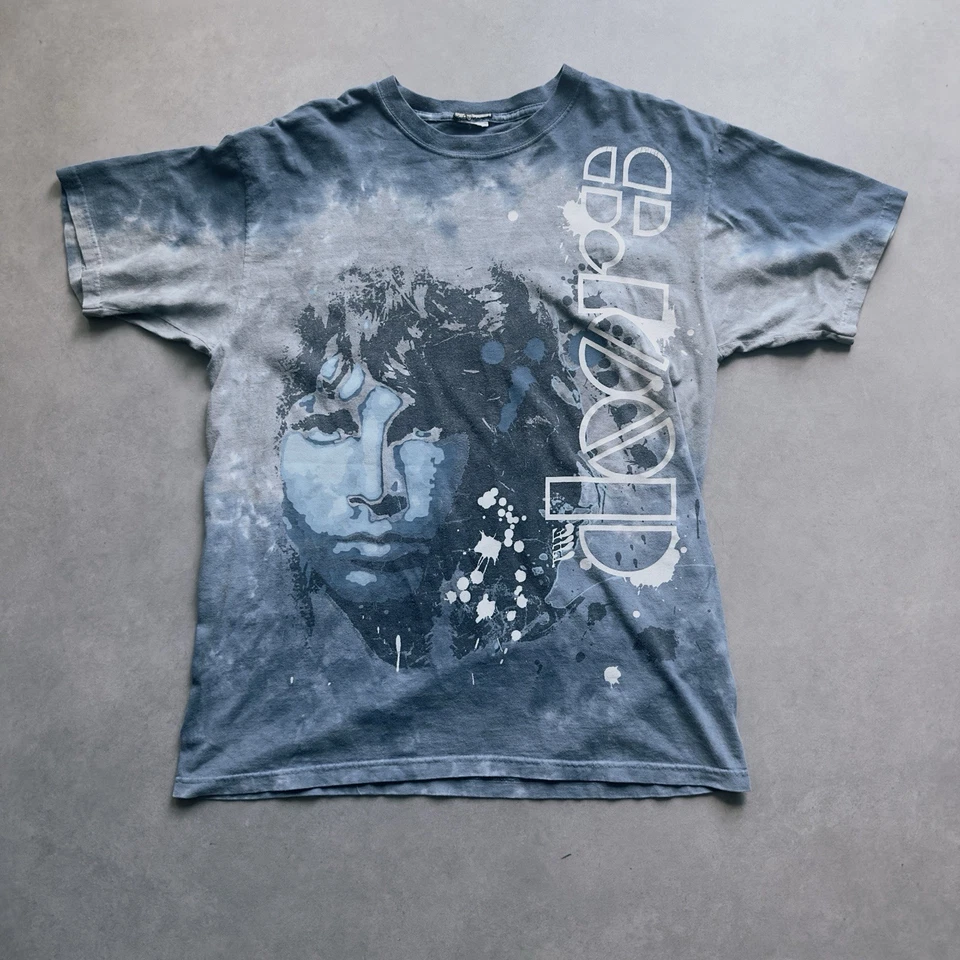 Мужская футболка Liquid Blue состаренная Jim Morrison The Doors окрашенная в галстук размер XL - Изображение 1 из 4