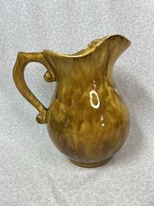 Vintage Drip Glaze Pottery Pitcher - Picture 1 of 15
