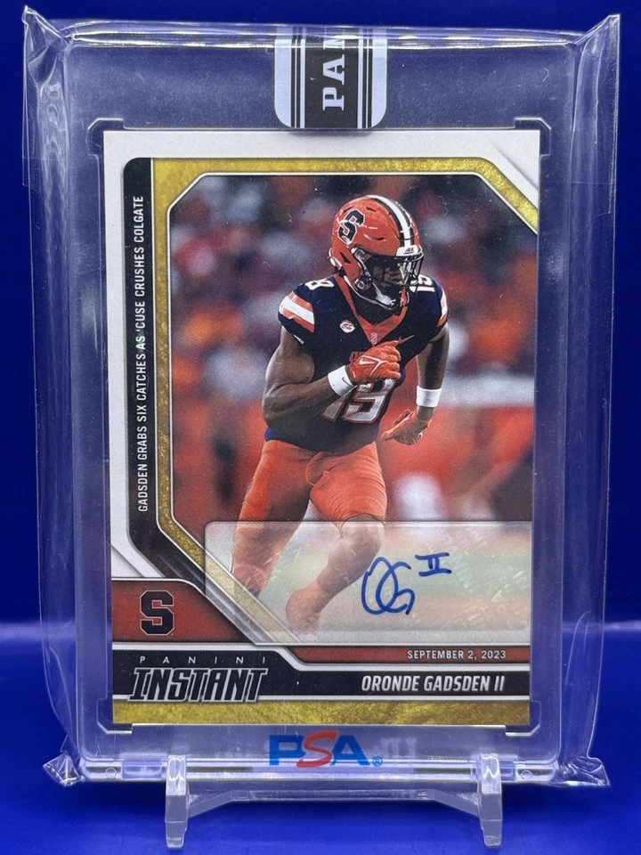 Panini Instant Oronde Gadsden II 2023 Gold Auto/10 cargadores 9/2/23 Foto 1 de 2