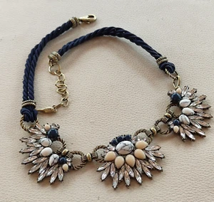collana girocollo di design con cristalli firma Isabel & Cloe rhinestones choker - Picture 1 of 7