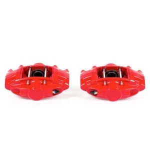 Power Stop Rear Red Calipers w/o Brackets Pair Fits 09-13 Infiniti FX50 - Picture 1 of 10