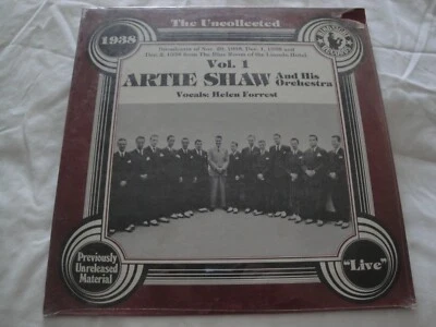 The Uncollected; Artie Shaw; Vol 1; Vocals Helen Forrest VINYL LP ALBUM NEW — 第 1/2 张图片