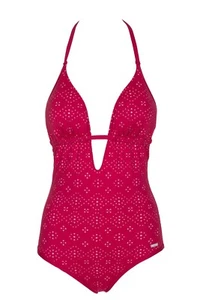 SUNSEEKER Damen Bikini Monokini Damenbikini Badeanzug rot Gr. 36 38 42 Cup: C/D - Bild 1 von 1