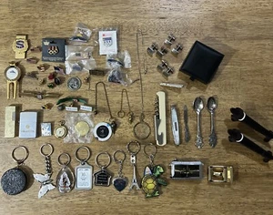 Vintage & Modern Lapel Pin Brooches Keychain Lighter Pendulum & More - Picture 1 of 24