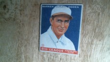 1933 Goudey baseball card # 174 Warren Curly Ogden EX