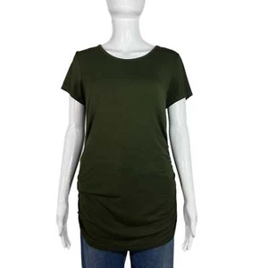 PRE-OWNED - Smallshow Maternity Olive Short Sleeve T-Shirt - Picture 1 of 3