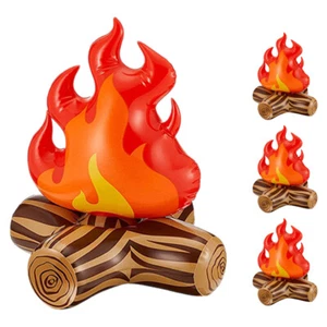 4 Pcs Inflatable Flame Model Fire Starter Camping Artificial Campfire Prop - Picture 1 of 12